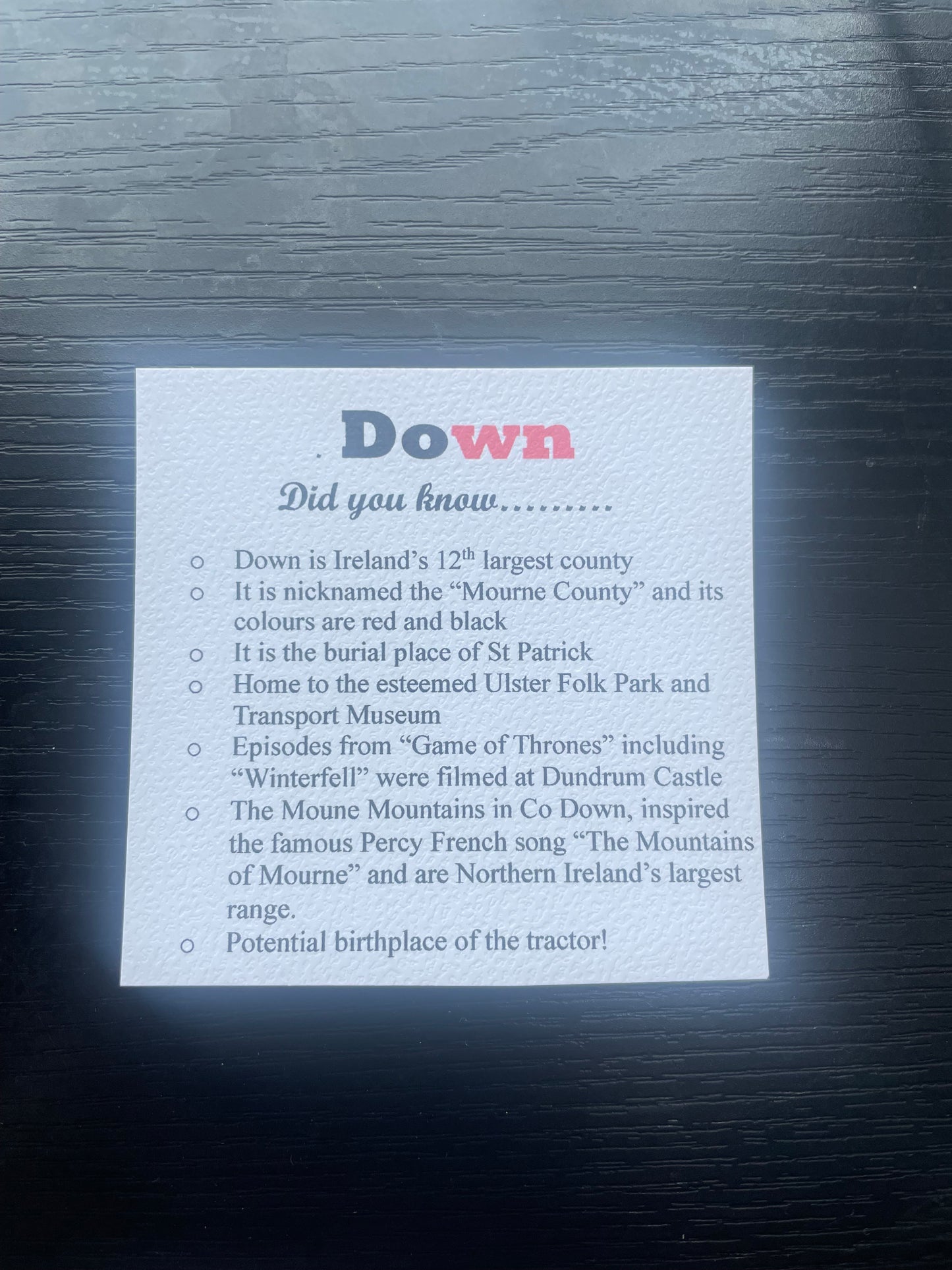 Down Keyring