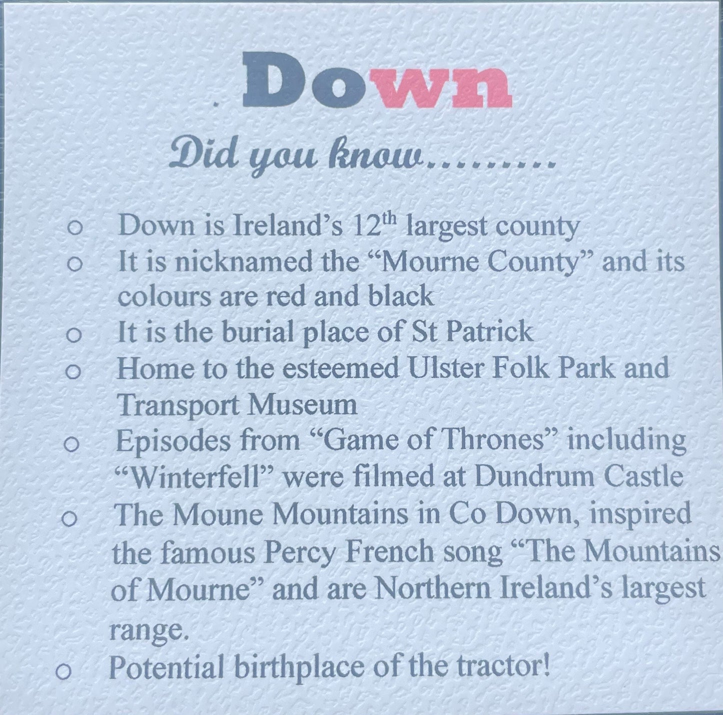 Down Keyring