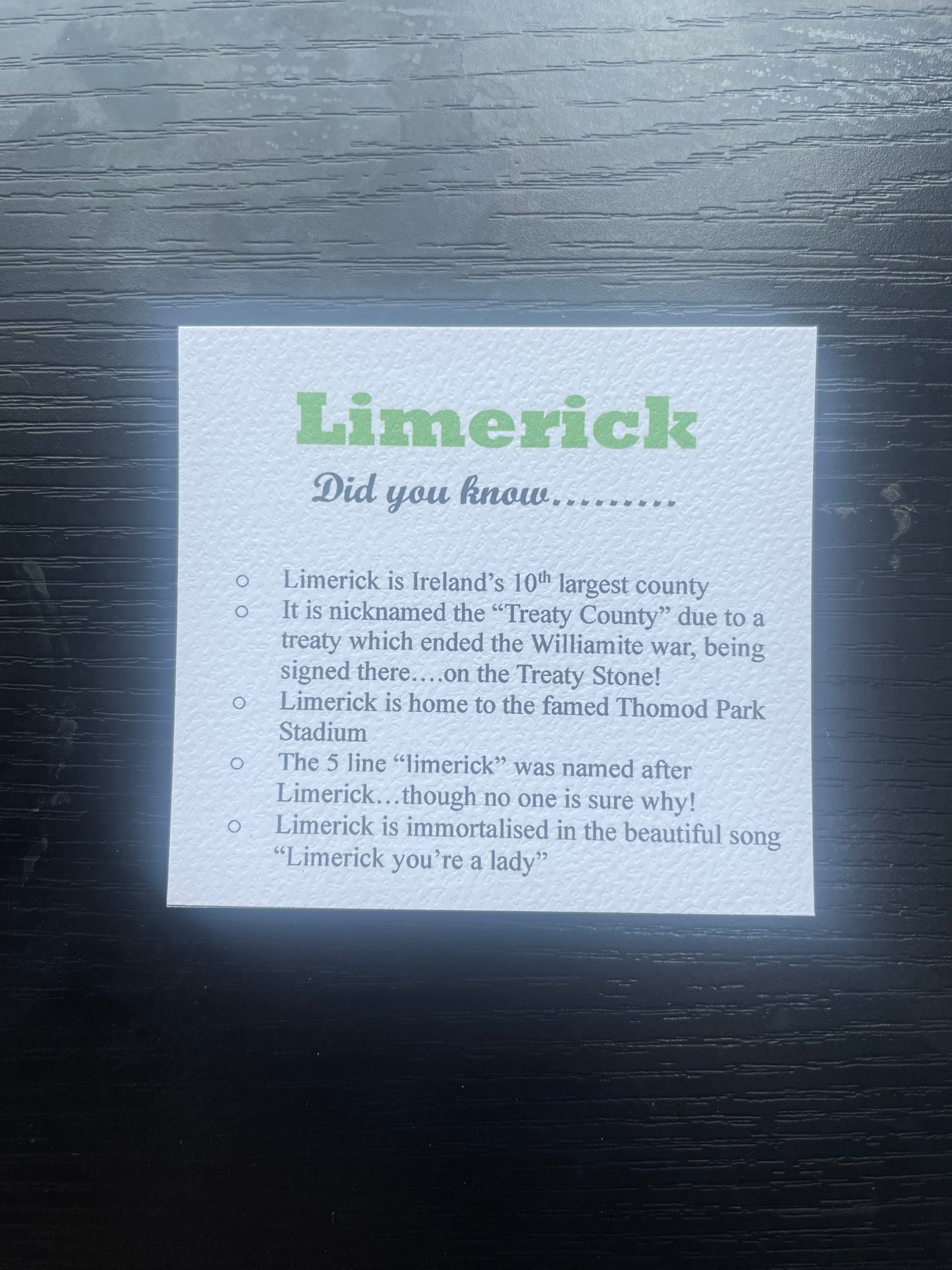 Limerick Keyring