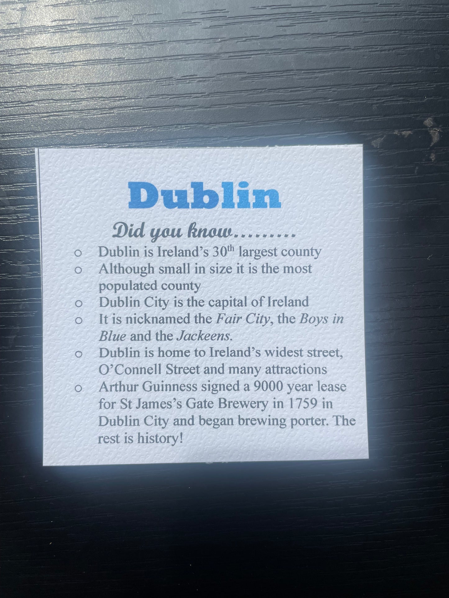 Dublin Keyring