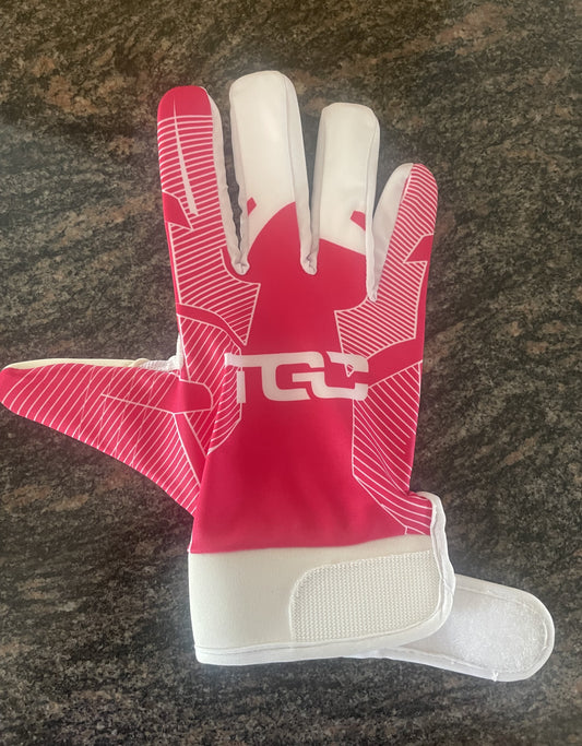 Pink/White Unisex Gloves